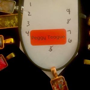 My design small bezel and glass pendants